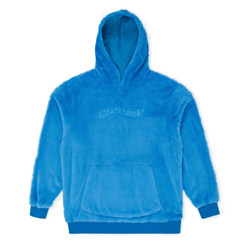 Waves Sherpa Hoodie (Blue)|Small|Medium|Large|XL
