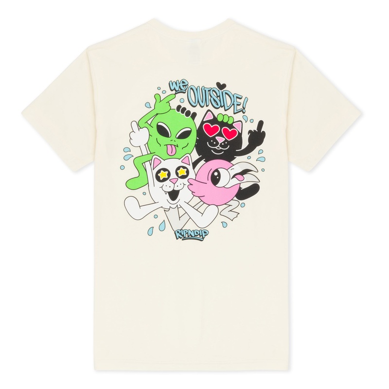 We Outside Tee (Natural)|Small|Medium|Large|XL
