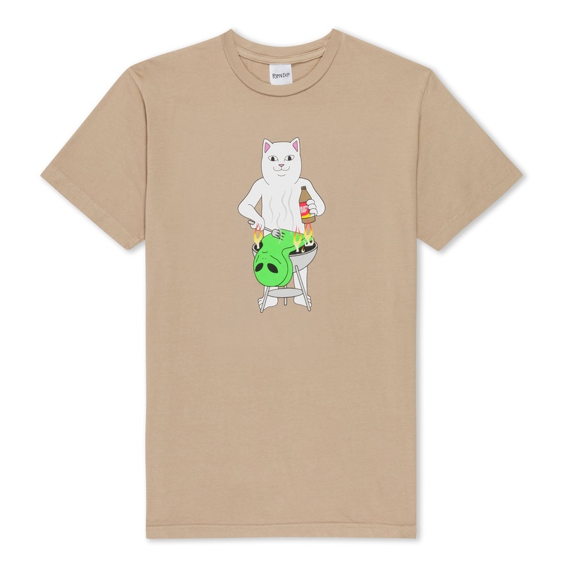 BBQ Day Tee (Almond)|Small|Medium|Large|XL