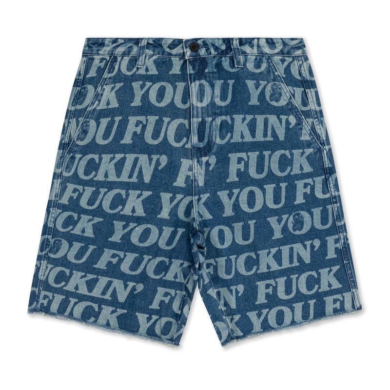 Fuckin Fuck Denim Shorts (Medium Wash)