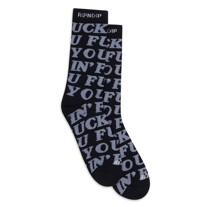 Fuckin Fuck Socks (Black)|One Size