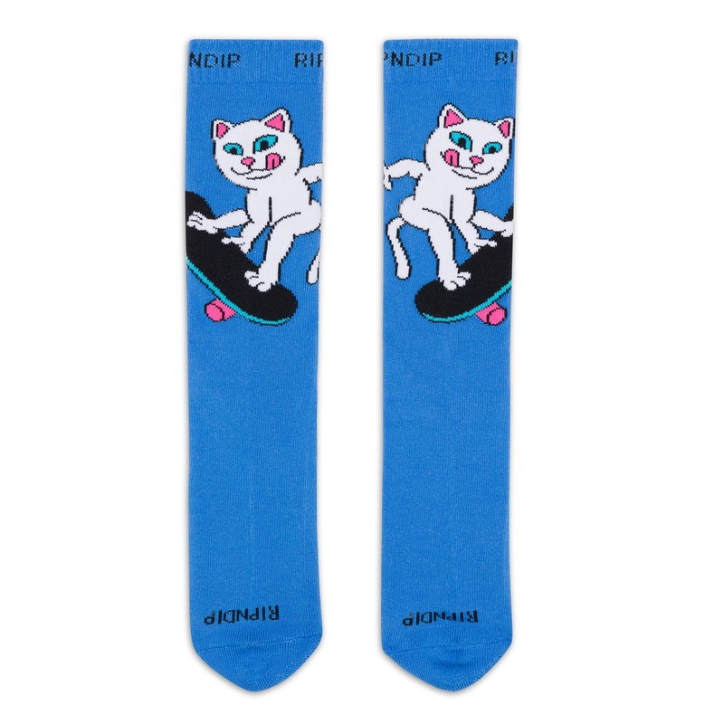 Skater Nerm Socks (Slate Blue)