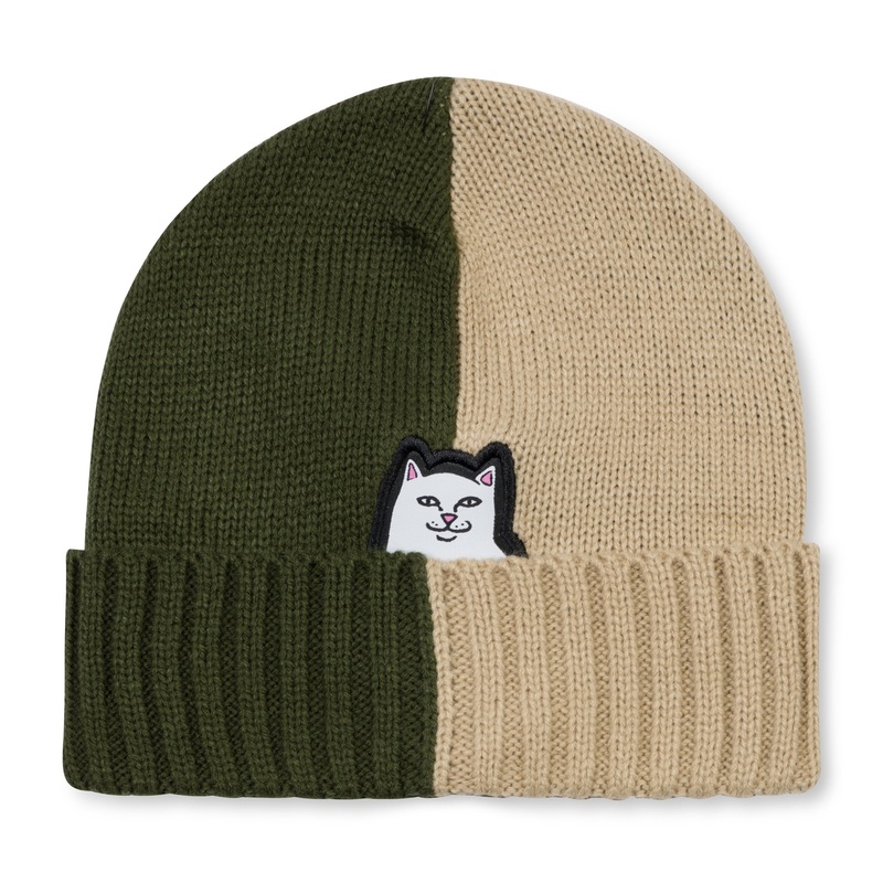 Lord Nermal Split Beanie (Moss / Stone)