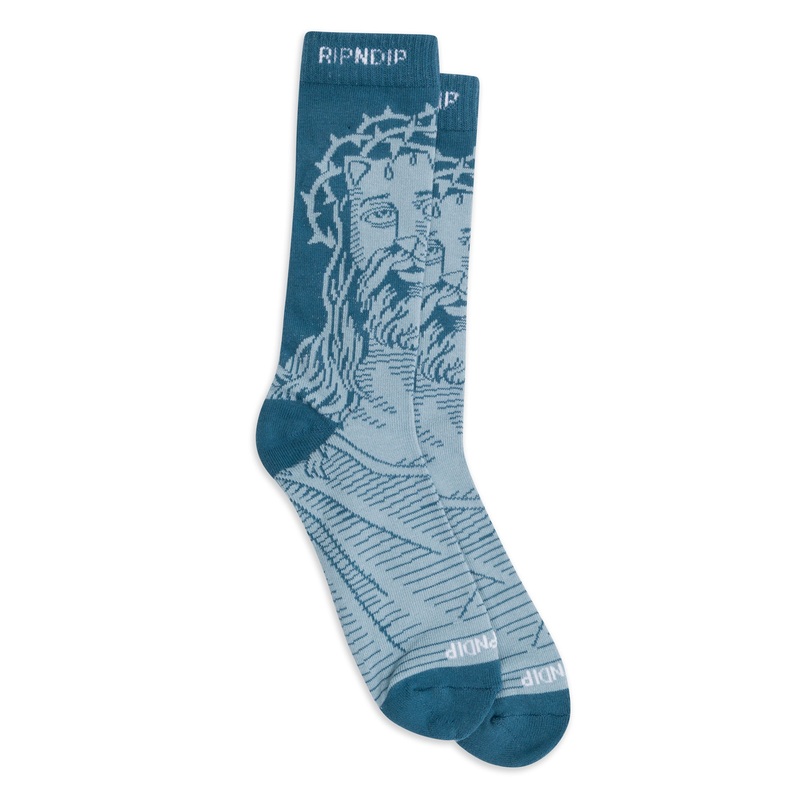 Lord Savior Nerm Socks (Navy)|One Size