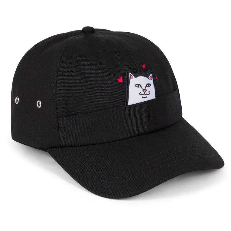 Nermal Loves 6 Panel (Black)|One Size