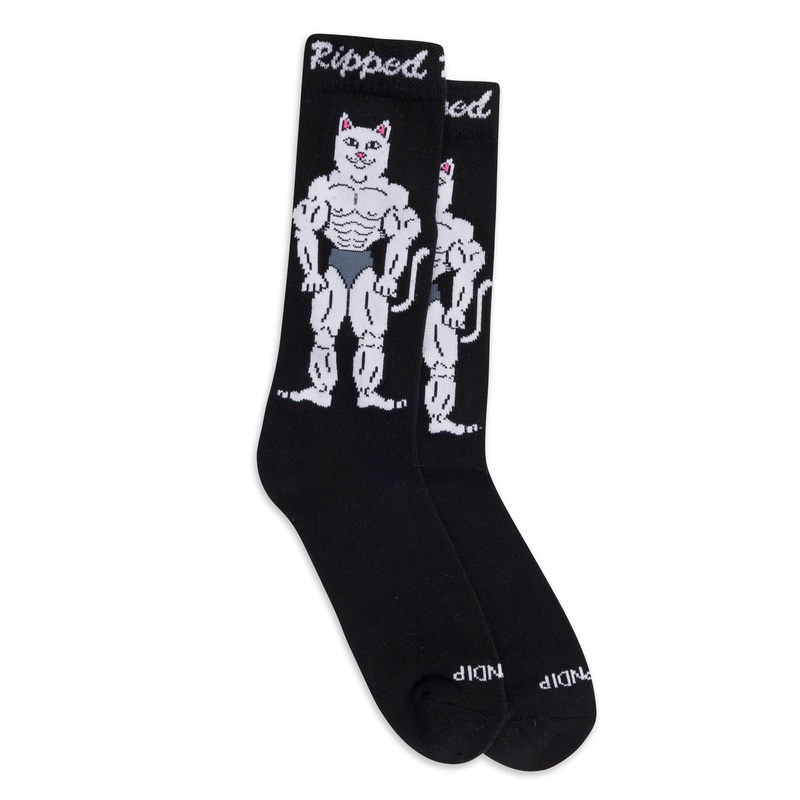 Ripped N Dipped Socks (Black)|One Size