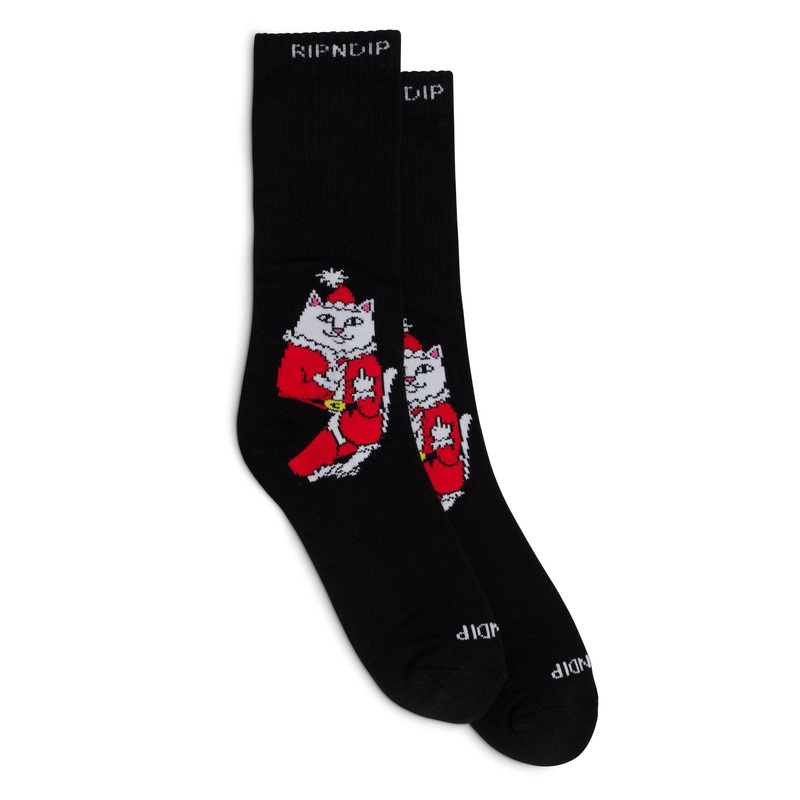 Lord Santa Socks (Black)|One Size
