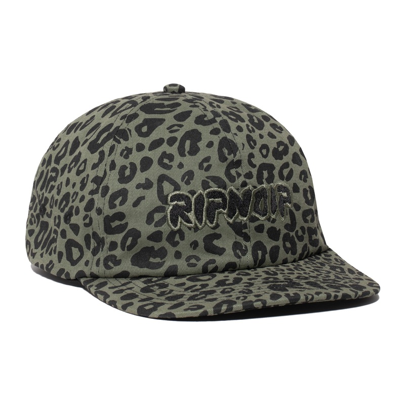 Spotted 6 Panel Strapback (Olive)