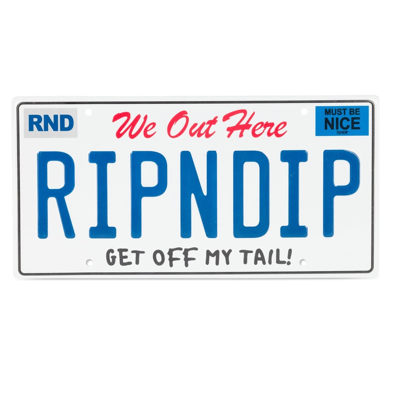Ripndip License Plate (White)|One Size