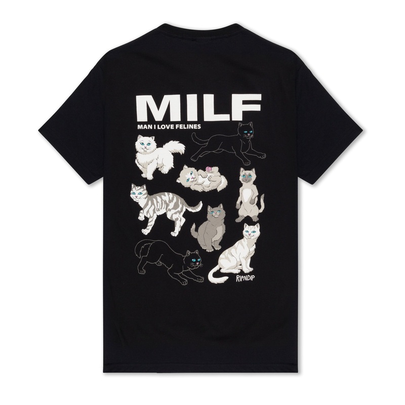 Man I Love Felines Tee (Black)