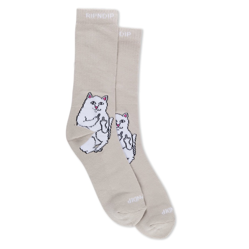 Lord Nermal Socks (Oatmeal Heather)
