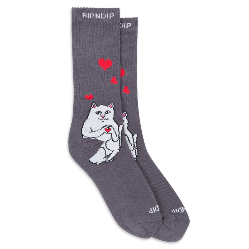 Nermal Loves Socks (Charcoal)|One Size