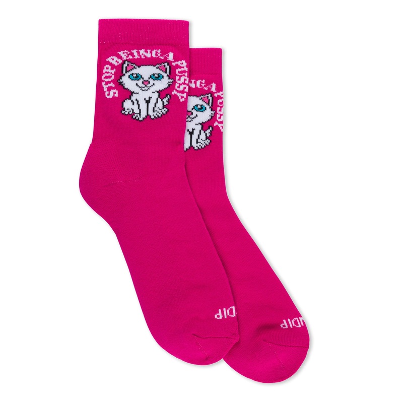 Stop Being A Pussy 2.0 Socks (Pink)