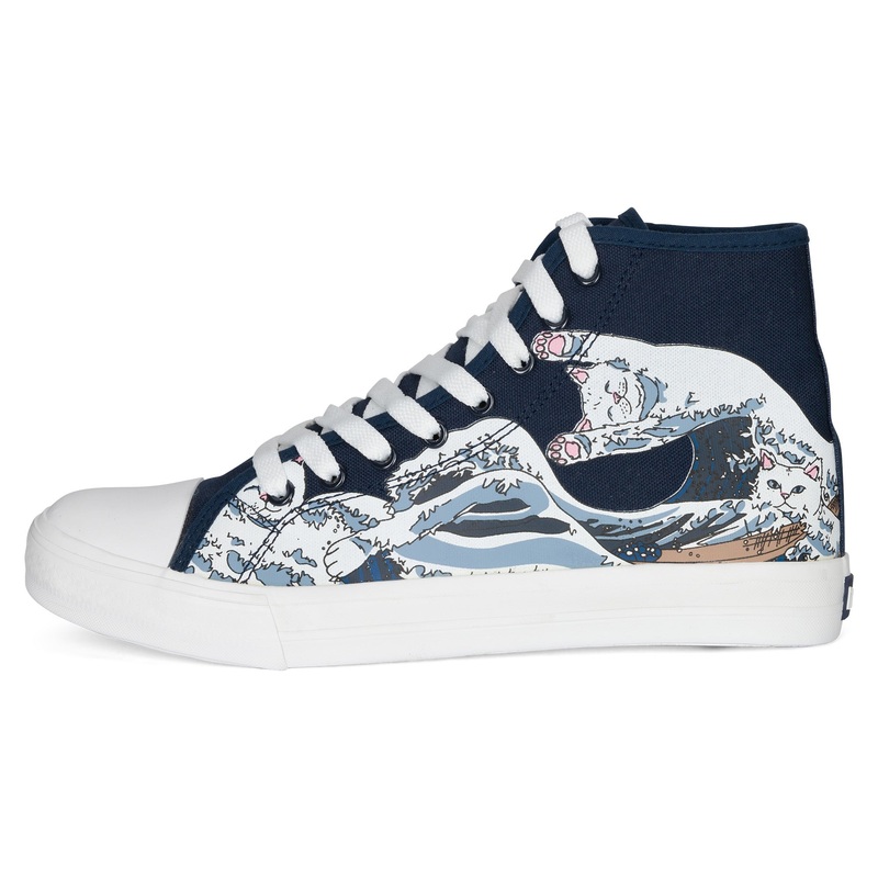 Great Wave High-Top Shoes (Blue)