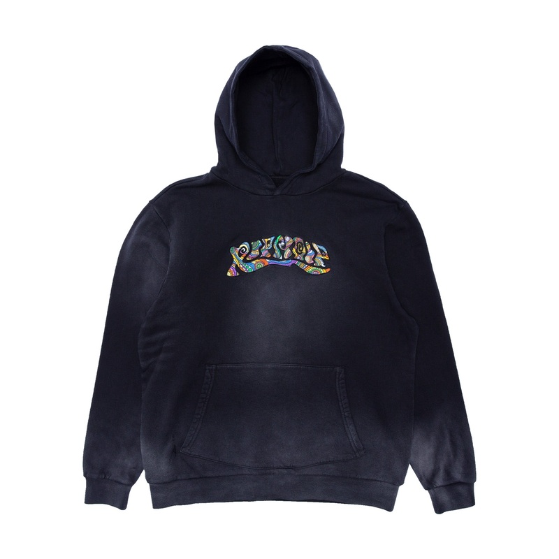 Tribe Embroidered Hoodie (Faded Black)