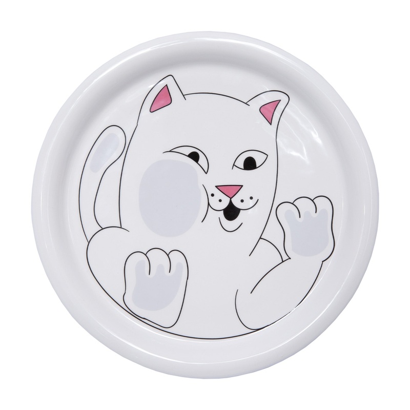 Squished Nerm Ceramic Plate (White)