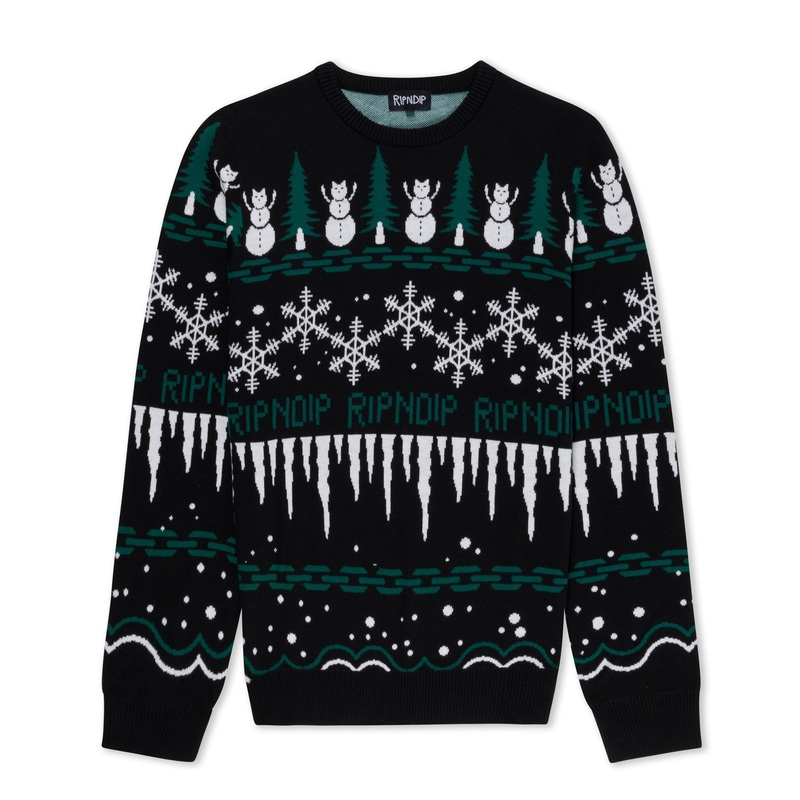 HoHoHo Knit Sweater (Black)|Small|Medium|Large|XL|XXL