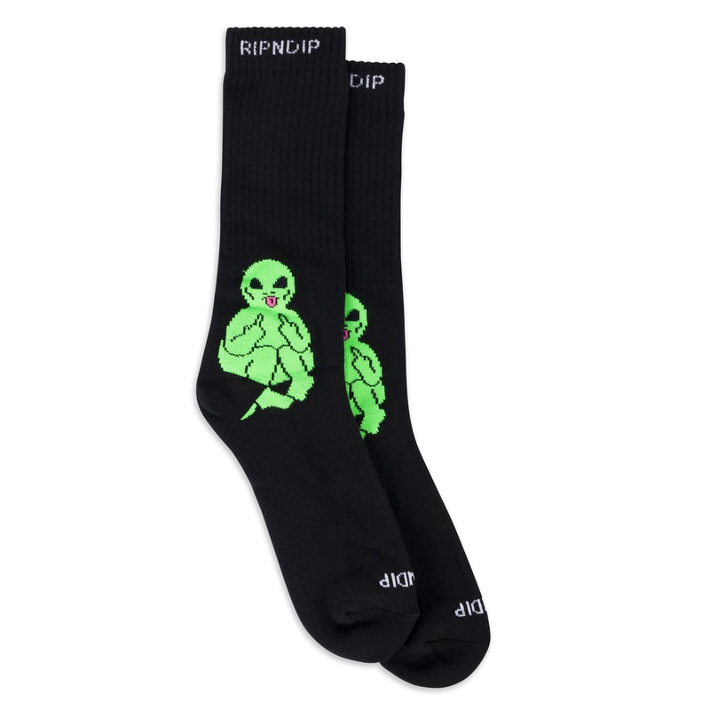 Lord Alien Socks (Black)|One Size