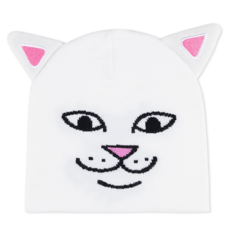 Nerm Face Beanie (White)|One Size