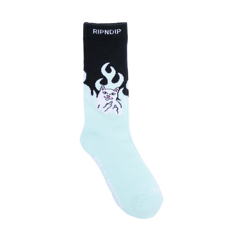 Welcome To Heck Socks (Black/Blue)