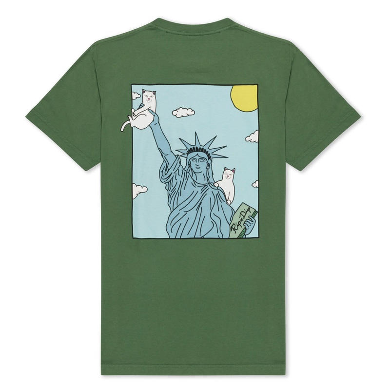 Liberty Pocket Tee (Olive)|Small|Medium|Large|XL