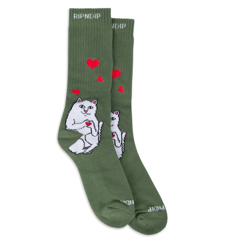 Nermal Love Socks (Olive)|One Size