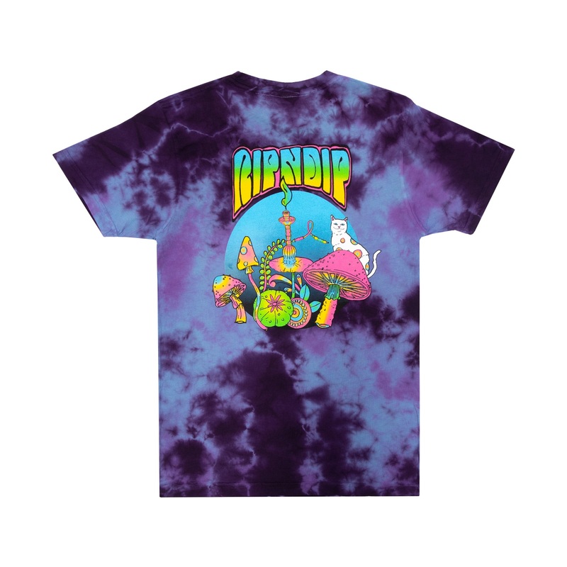 Psychedelic Nermal Pocket Tee (Blue/Purple Lightning)