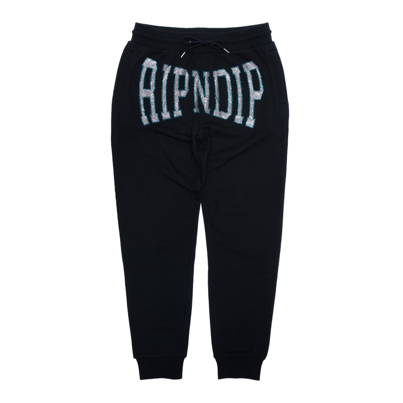 Summer Revenge Rhinestone Sweatpants (Black)