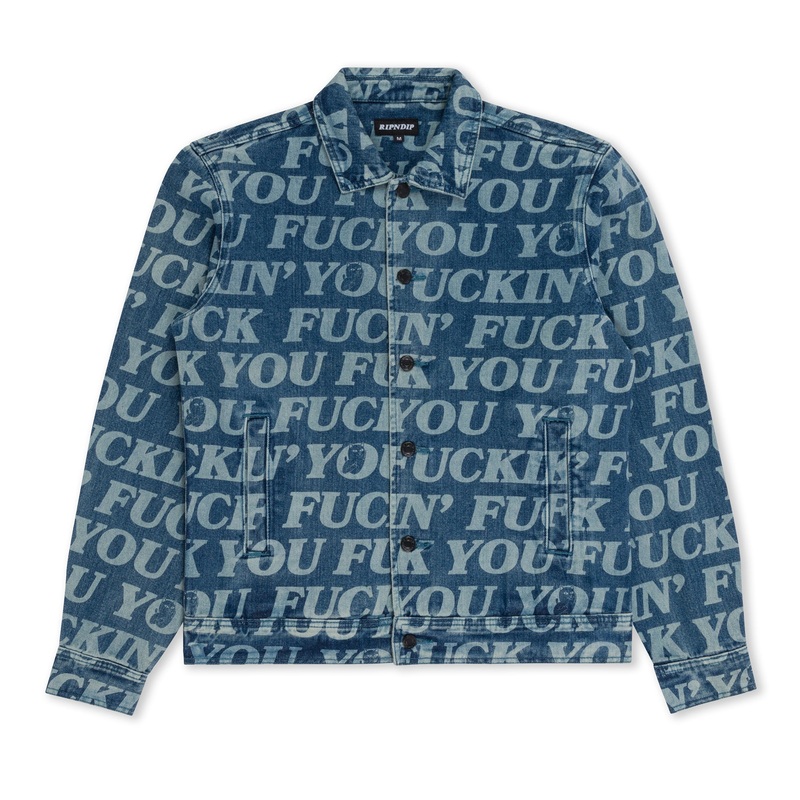 Fuckin Fuck Denim Jacket (Medium Washed)