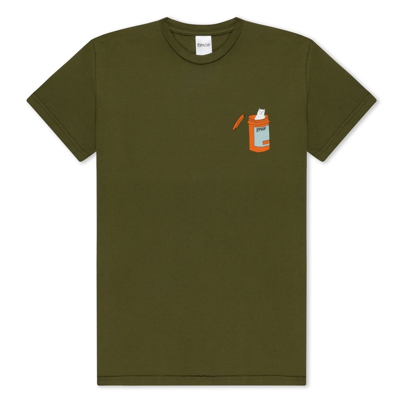 Nermal Pills Tee (Military Green)
