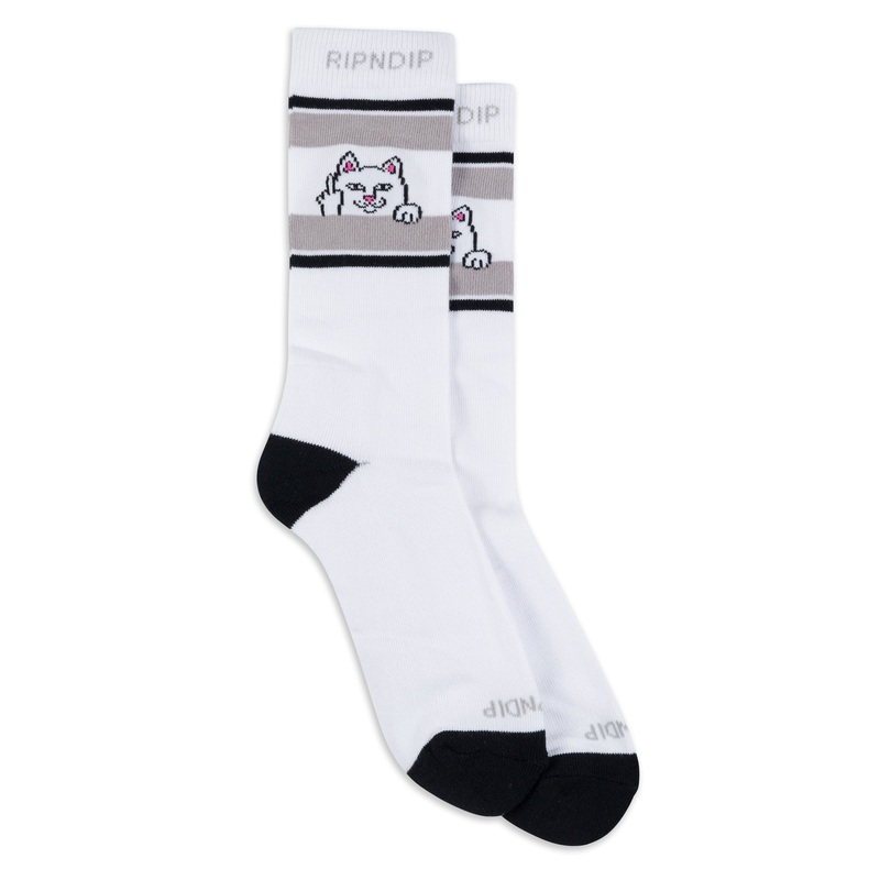 Peeking Nermal Socks (White)|One Size