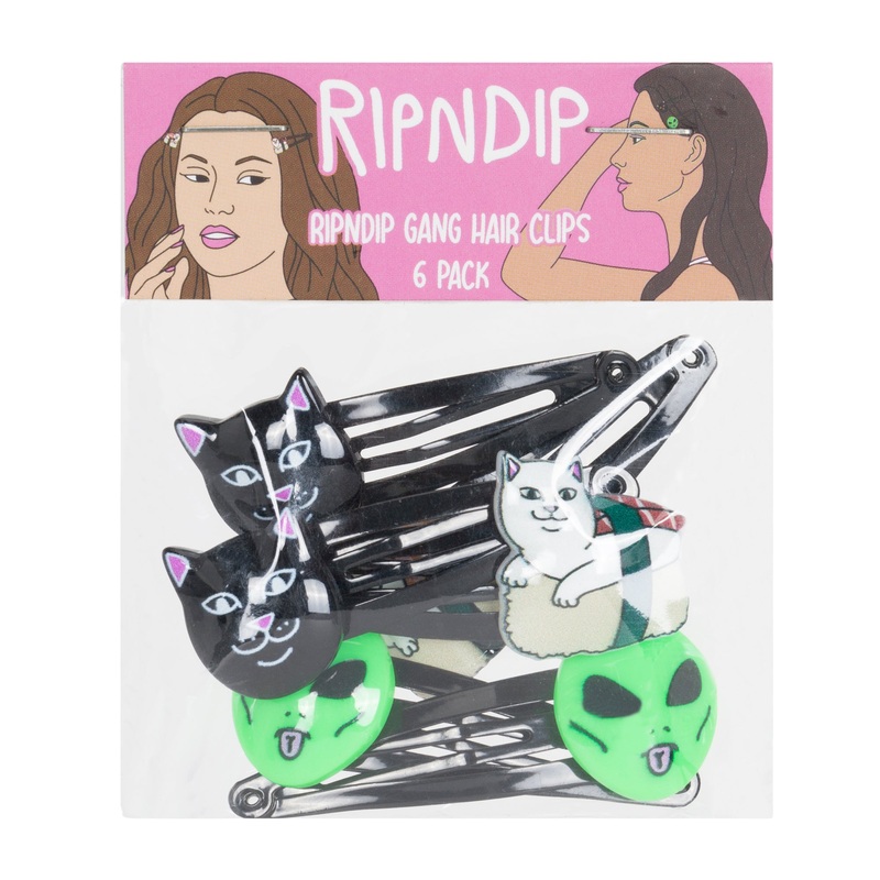 Ripndip Gang Hair Clip 6 Pack (Multi)