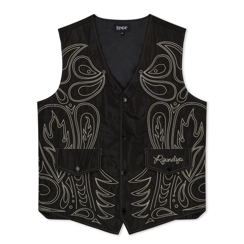 Howdy Quilted Vest (Black)|Small|Medium|Large|XL|XXL
