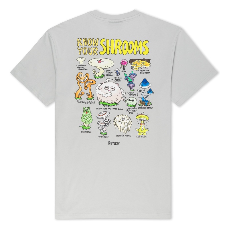 Know Ur Shrooms Tee (Grey)|Small|Medium|Large|XL|XXL