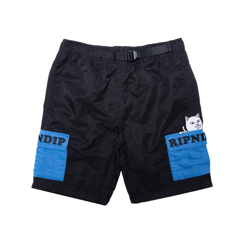 Beverly Nylon Cargo Shorts (Blue)