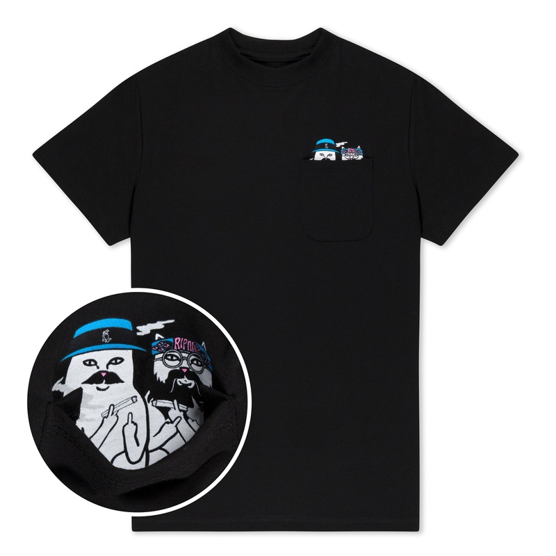 Cheech and Nerm Pocket Tee (Black)
