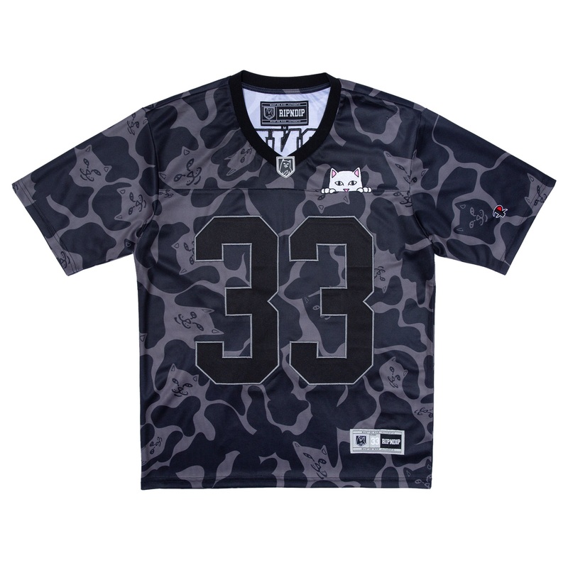 Peeking Nermal Football Jersey (Black Camo)