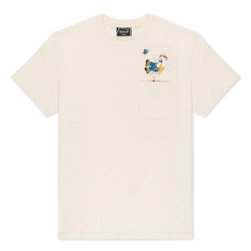 Pew Pew Pocket Tee (Natural)|Small|Medium|Large|XL|XXL