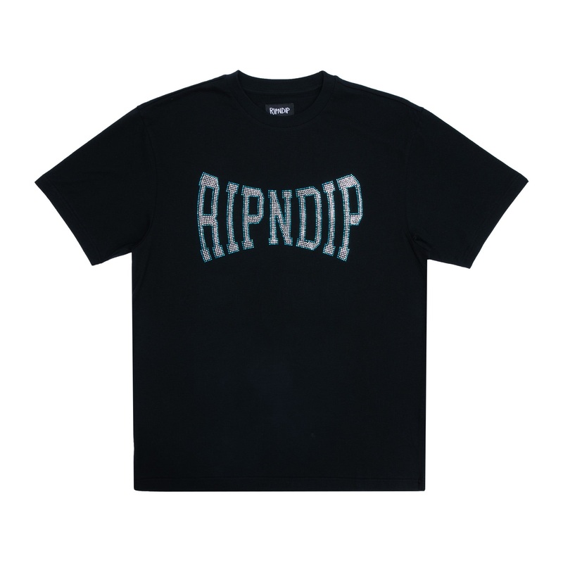 Summer Revenge Rhinestone Tee (Black)