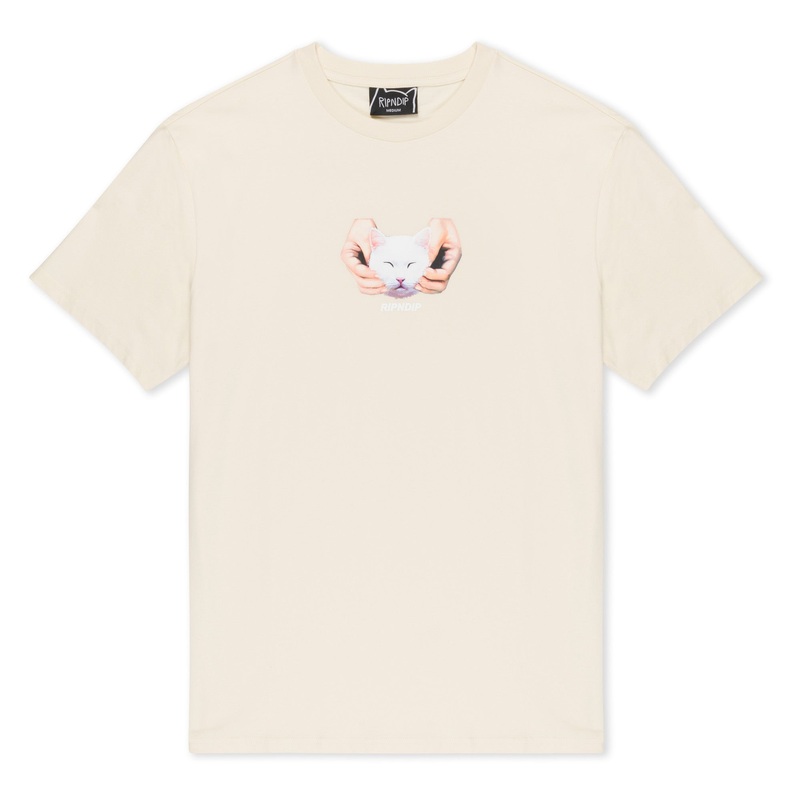 Happy Kitty Tee (Natural)|Small|Medium|Large|XL|XXL