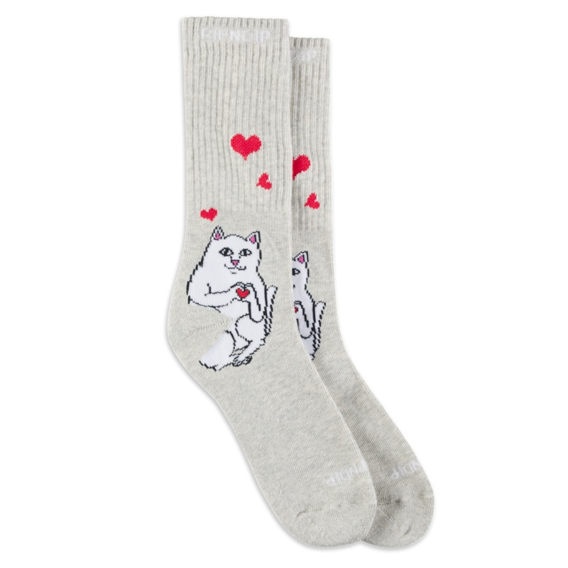 Nermal Loves Socks (Ash Heather)