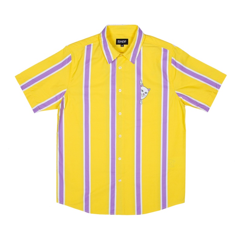 Peek A Nermal Button Up (Yellow)