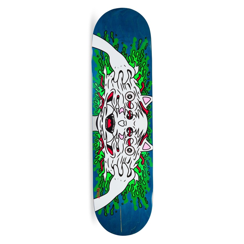 Skull Face Nerm Board (Blue)|8.00 x 31.75|8.25 x 31.75|8.50 x 31.75