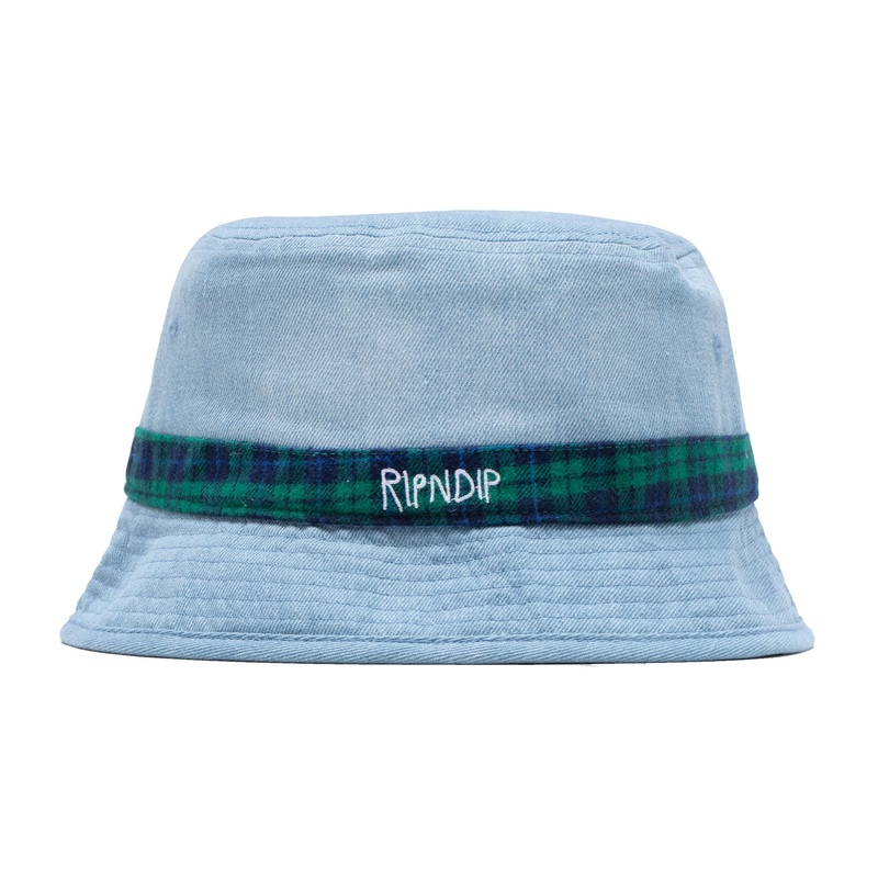 The Echo Denim Bucket Hat (Navy)
