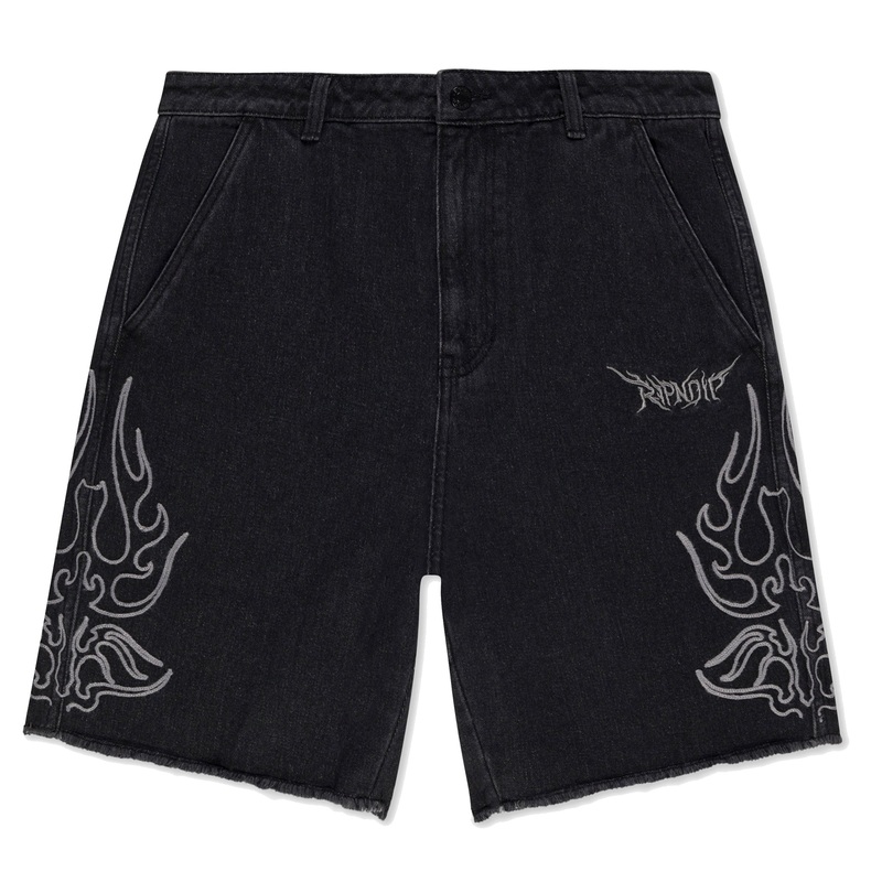 Volt Denim Shorts (Black)|XS|Small|Medium|Large|XL|XXL