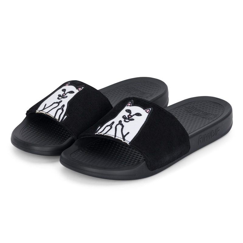 Lord Nermal Slides (Black Corduroy)