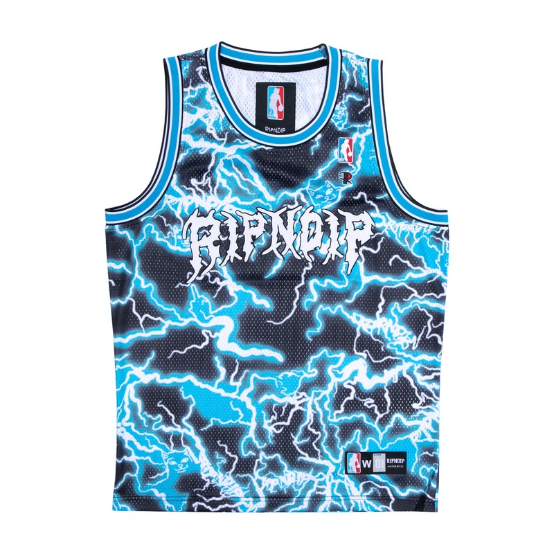Nikola Basketball Jersey (Black/Blue)