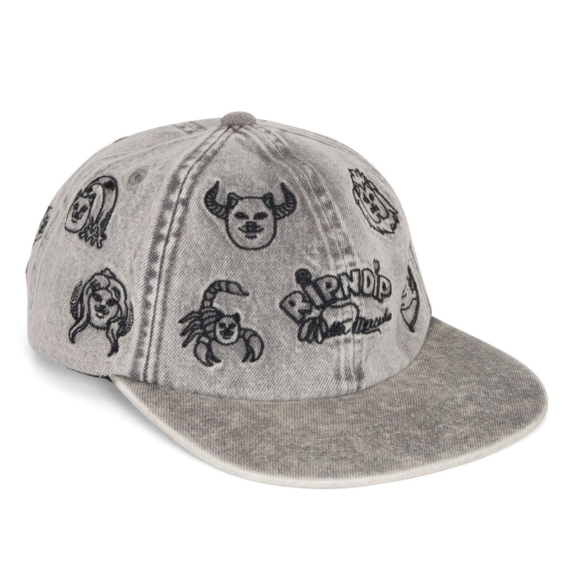 Zodiac Mucho 6 Panel (Black Washed Denim)