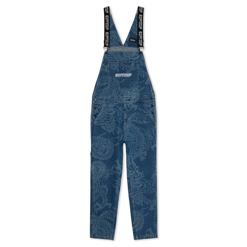 Haku Denim Overalls (Dark Wash)