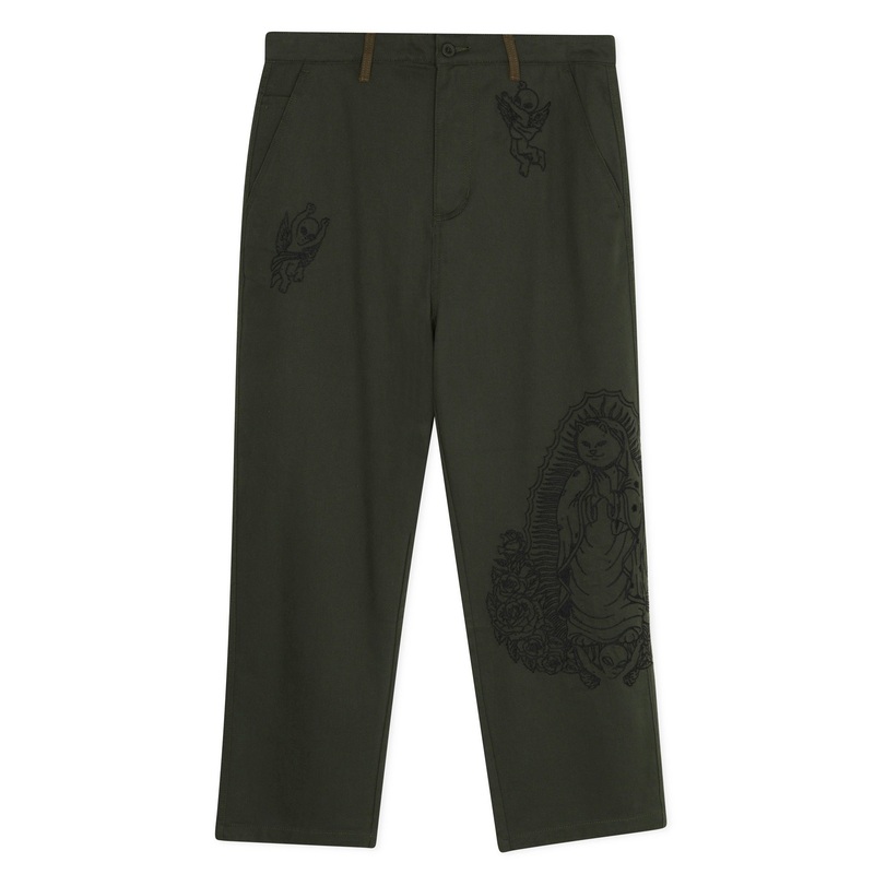 Mother Nerm Twill Pants (Dark Olive)